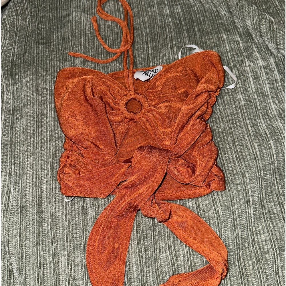 Princess Polly Loriella Halter Orange Top